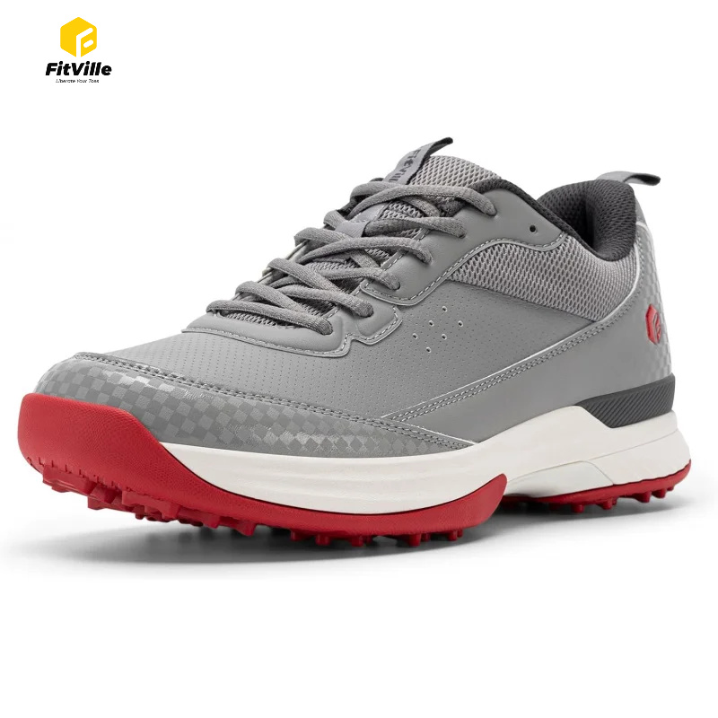 Men'S Shoes Water Resistant - FitVille Wide Golfschoenen Heren Professionele Waterbestendige