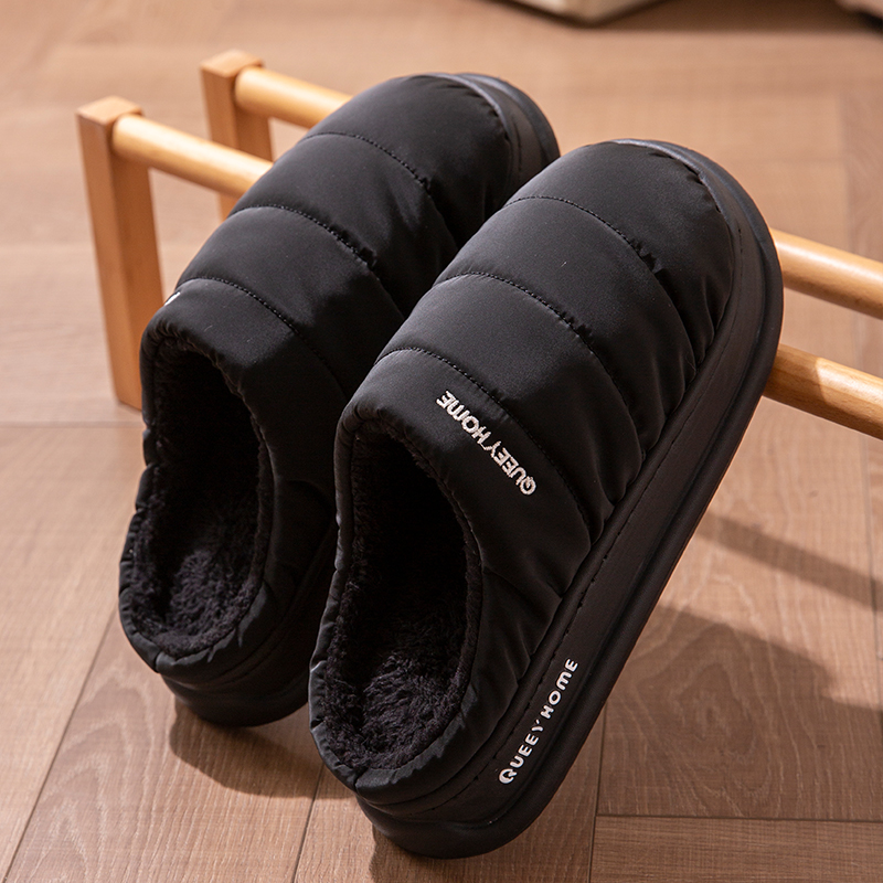 Men'S Shoes Water Resistant - Nieuwe winterdonspantoffels voor heren: antislip, fleece