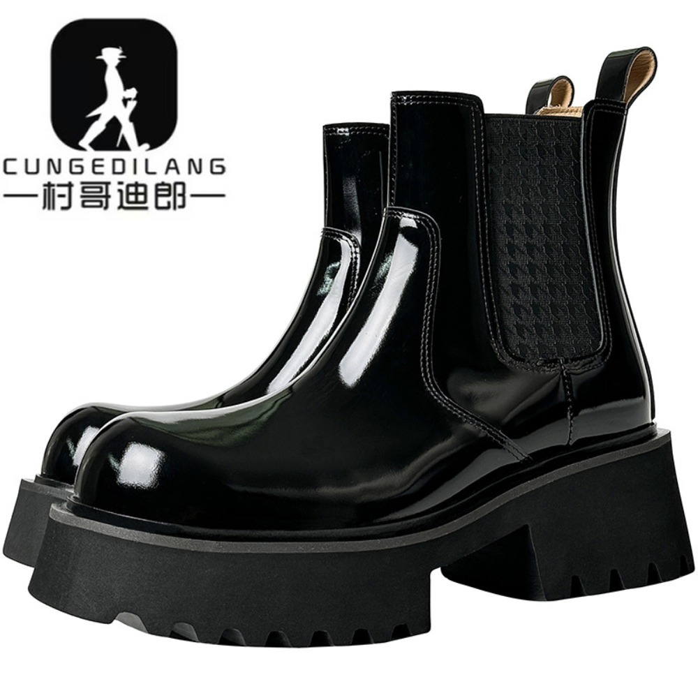 Men'S Shoes Increase Height - Winter Chelsea-laarzen voor heren, onzichtbare hak,