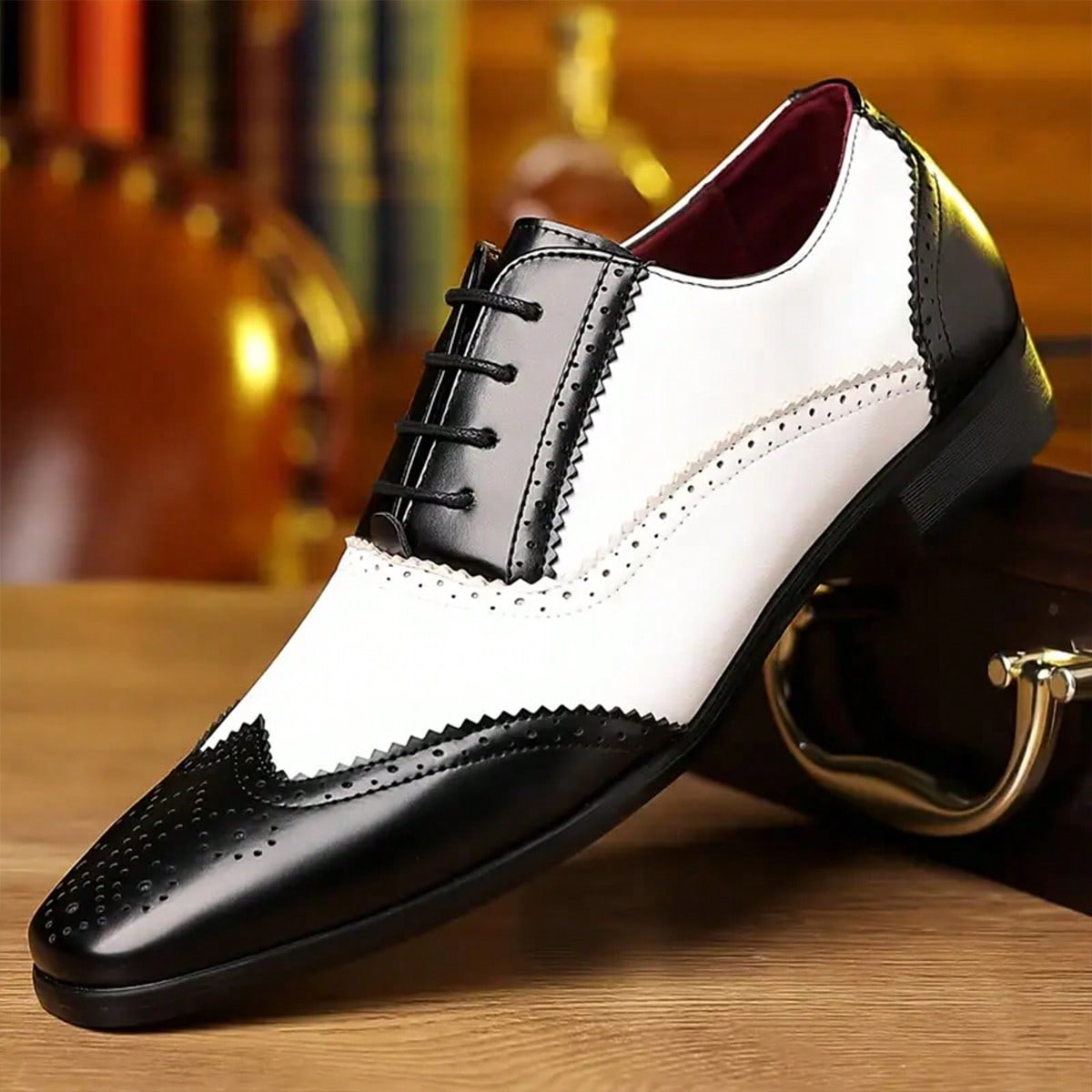 Men'S Shoes Smart - Herenkledingschoenen met veters, klassieke, formele Oxford-