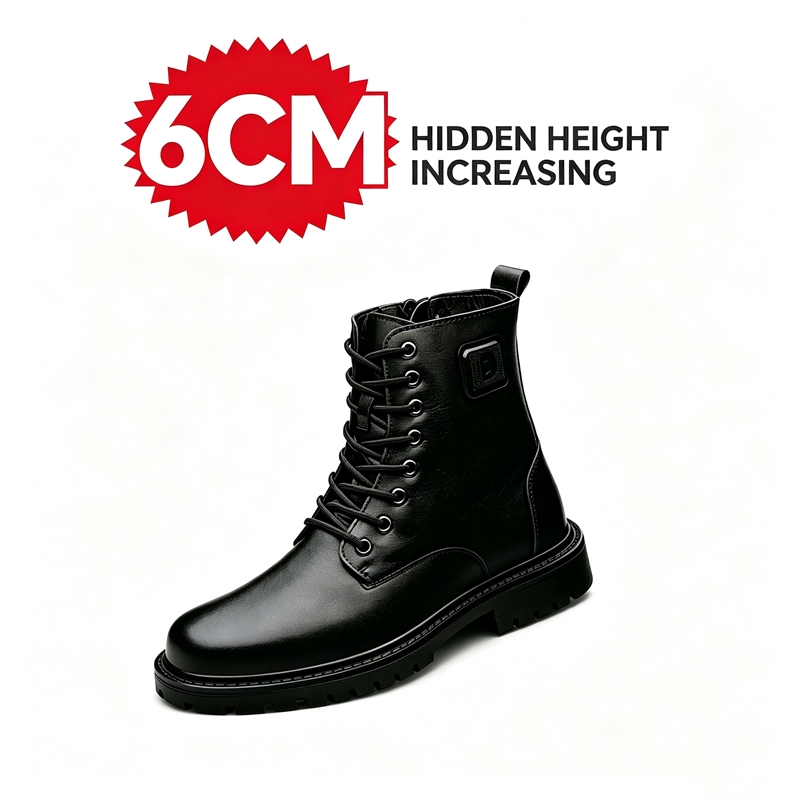 Men'S Shoes Increase Height - Herenschoenen van leer met 6 cm