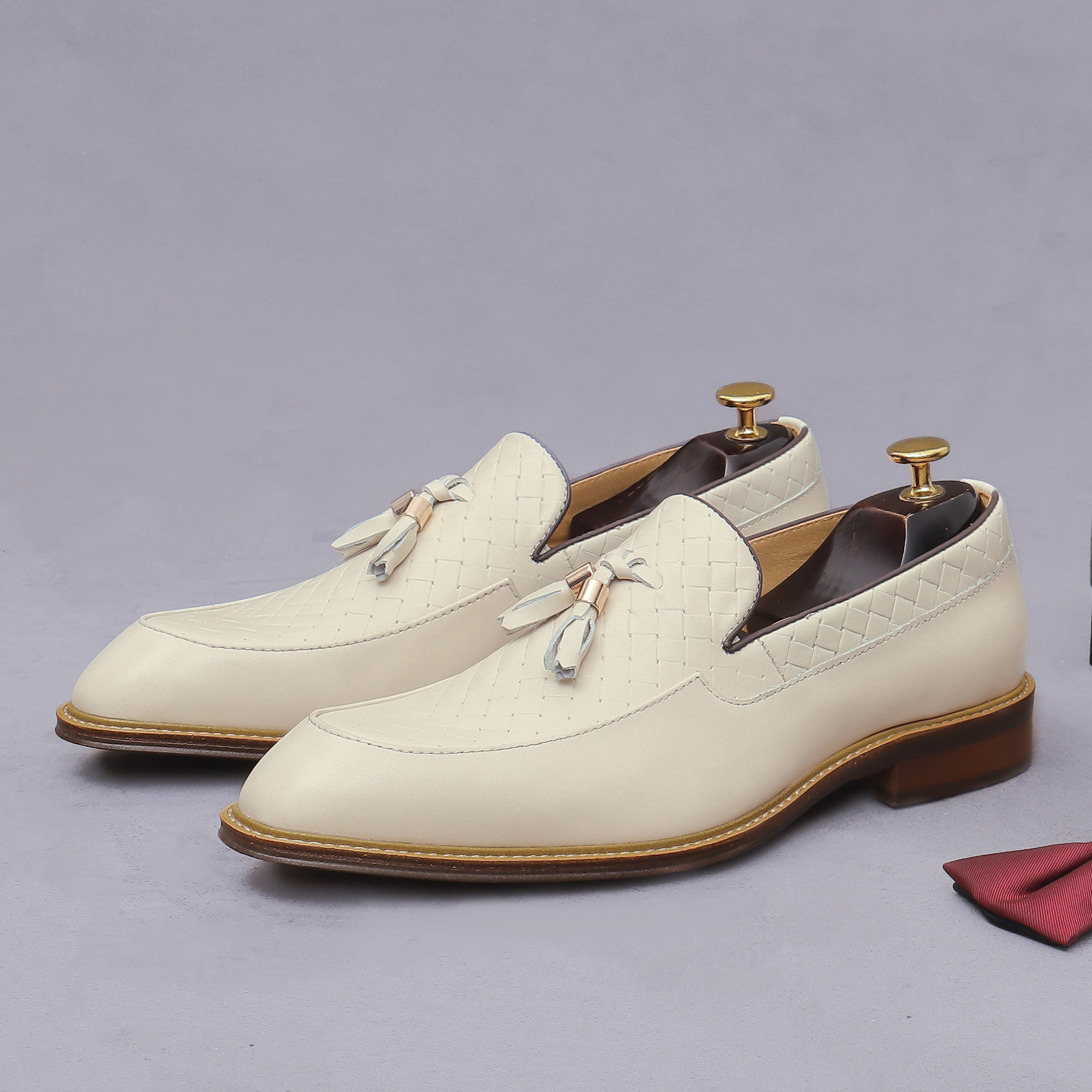 Men'S Shoes Smart - Heren loafers van imitatieleer met ingewikkelde