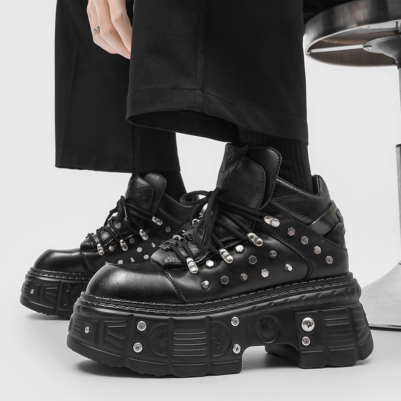 Nieuwe Gothic Punk Heren Platf - Men'S Shoes Increase Height recensie en prijs