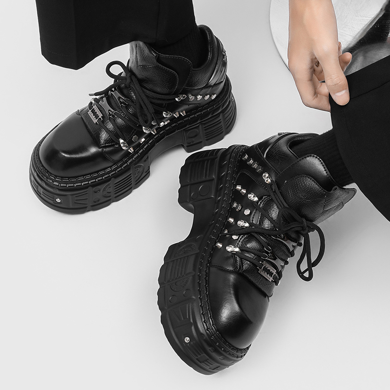 Nieuwe Gothic Punk Heren Platf - Men'S Shoes Increase Height recensie en prijs